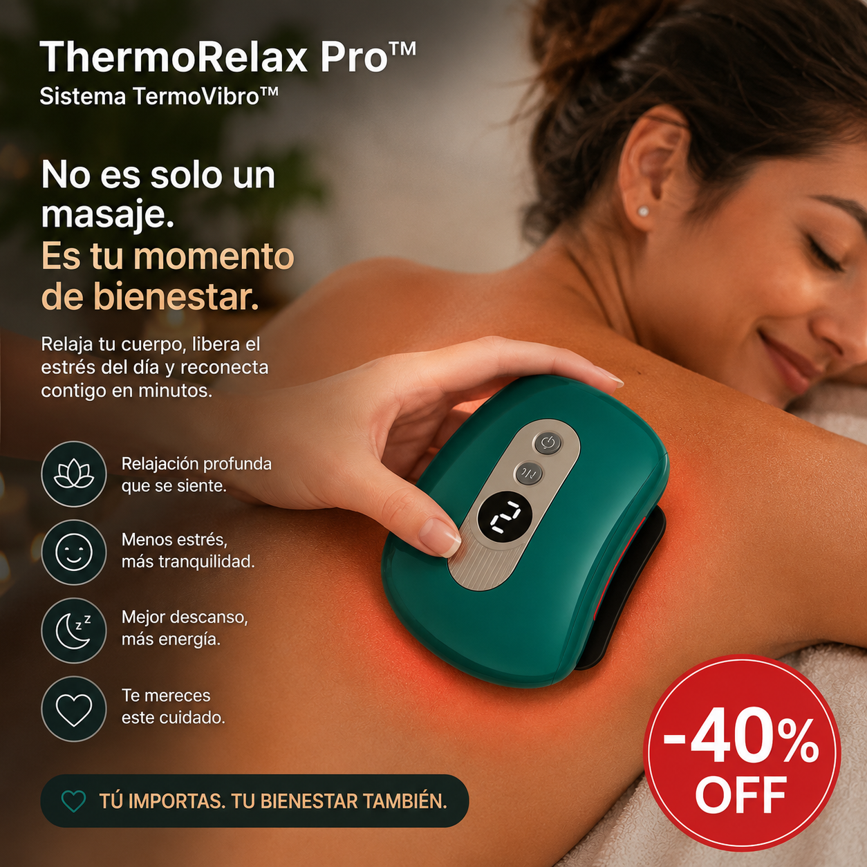 Thermo Relax Placa Electrica Para Masajes