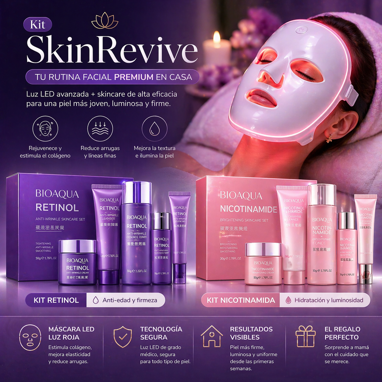 Kit de Lujo Facial Día de la Madre 💖