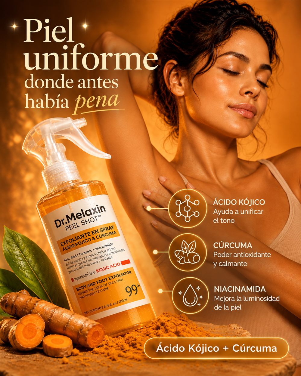 Kojic Glow - piel uniforme donde antes había pena